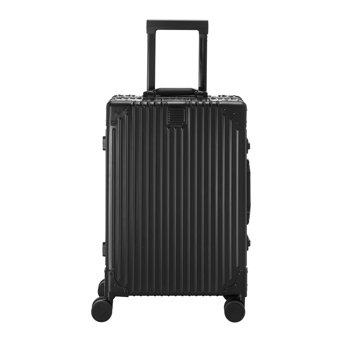Reisekoffer Dubai Schwarz - Schwarz, KONVENTIONELL, Metall (56/36/22cm) - Mömax