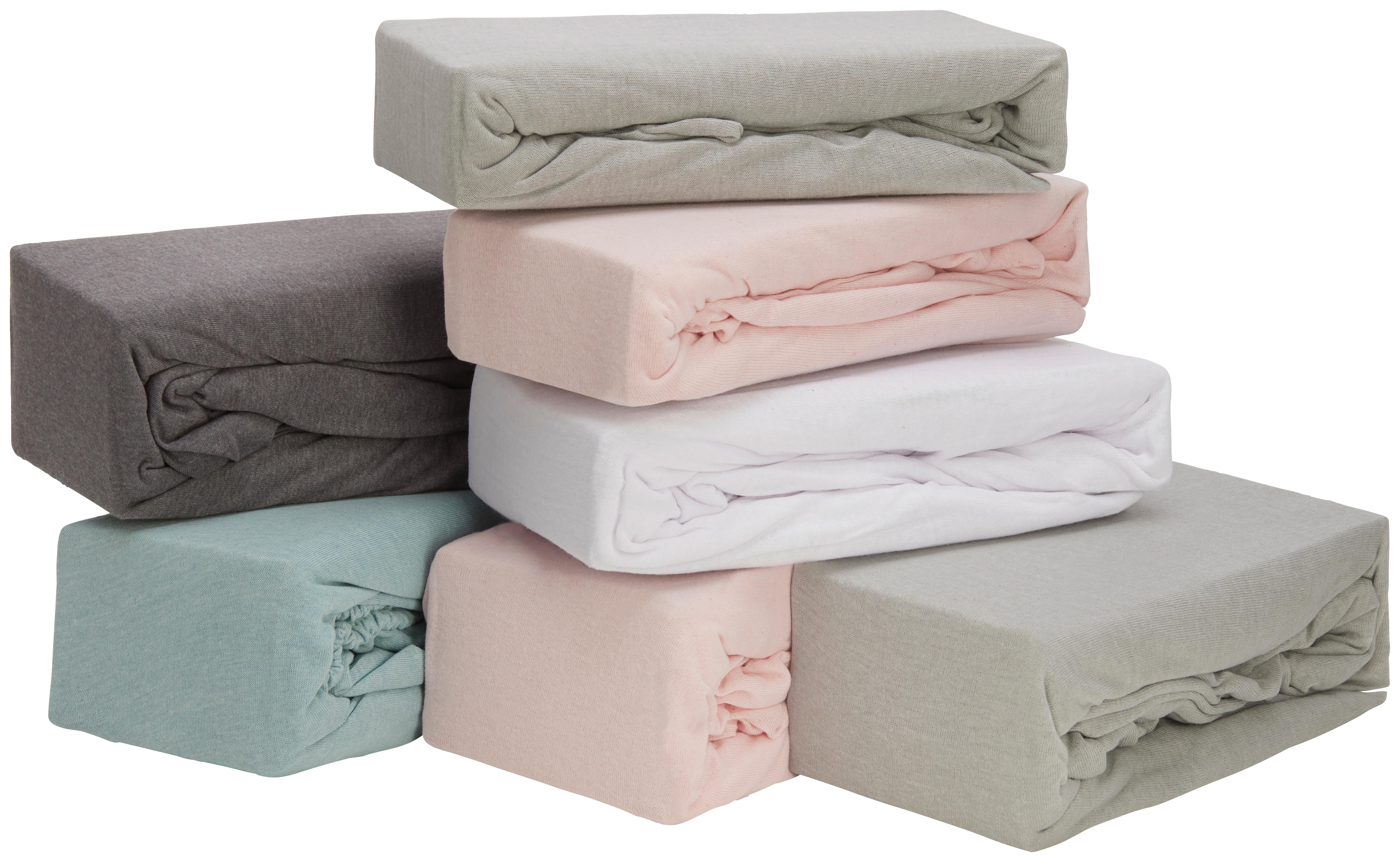 Fixleintuch Leo in diversen Farben - Taupe/Weiss, Textil (100/200/25cm) - Modern Living