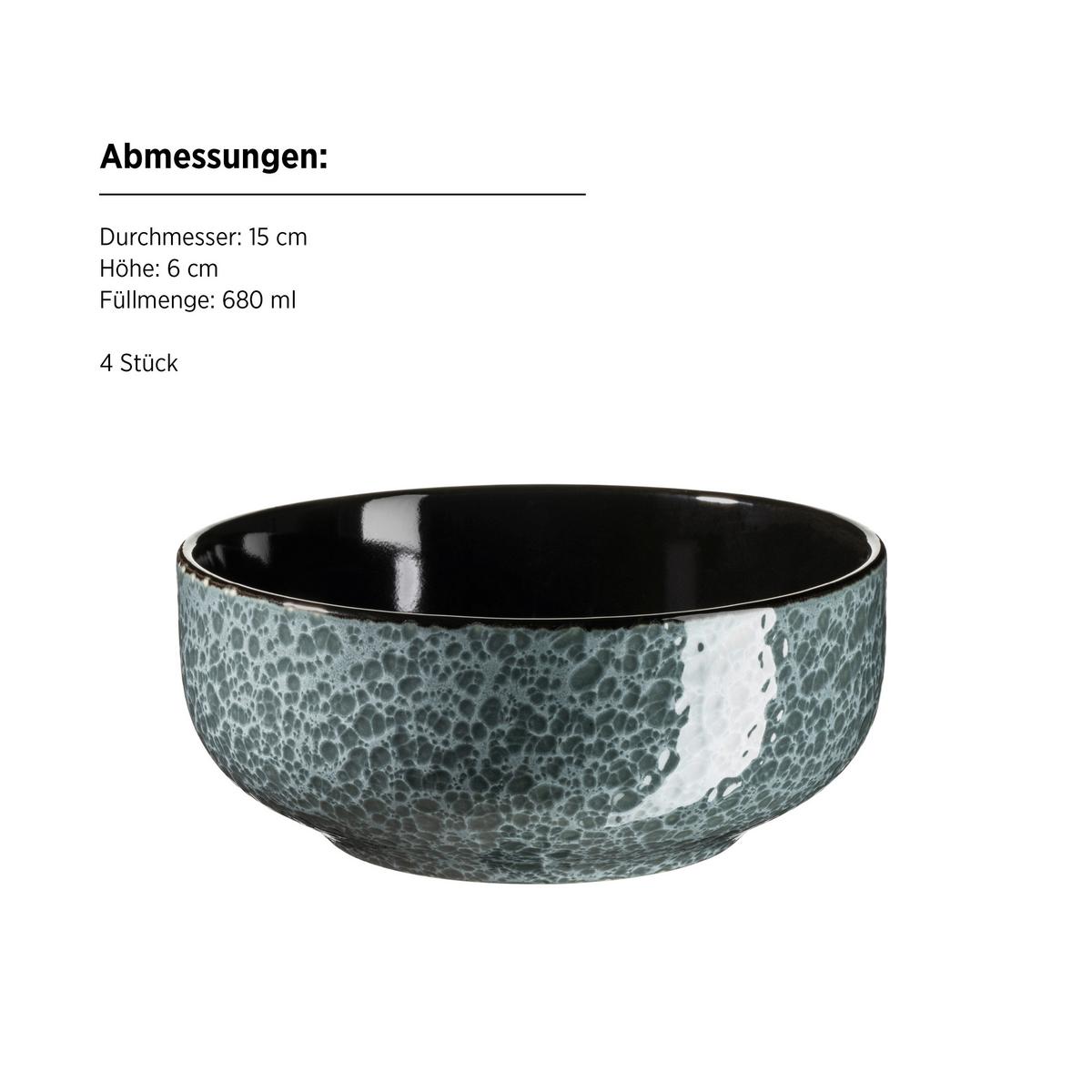 KOMBISERVICE FILIPPA - Grün, Trend, Keramik - Mäser