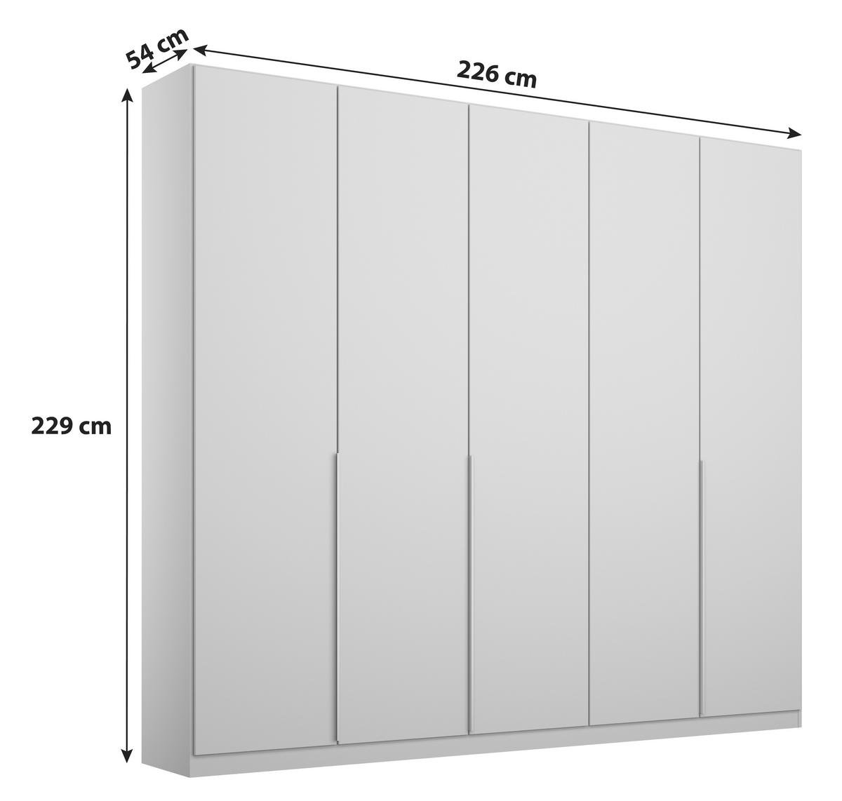 DULAP USI ROTATIVE ALABAMA - gri deschis, Modern, material pe bază de lemn (226/229/54cm) - Modern Living