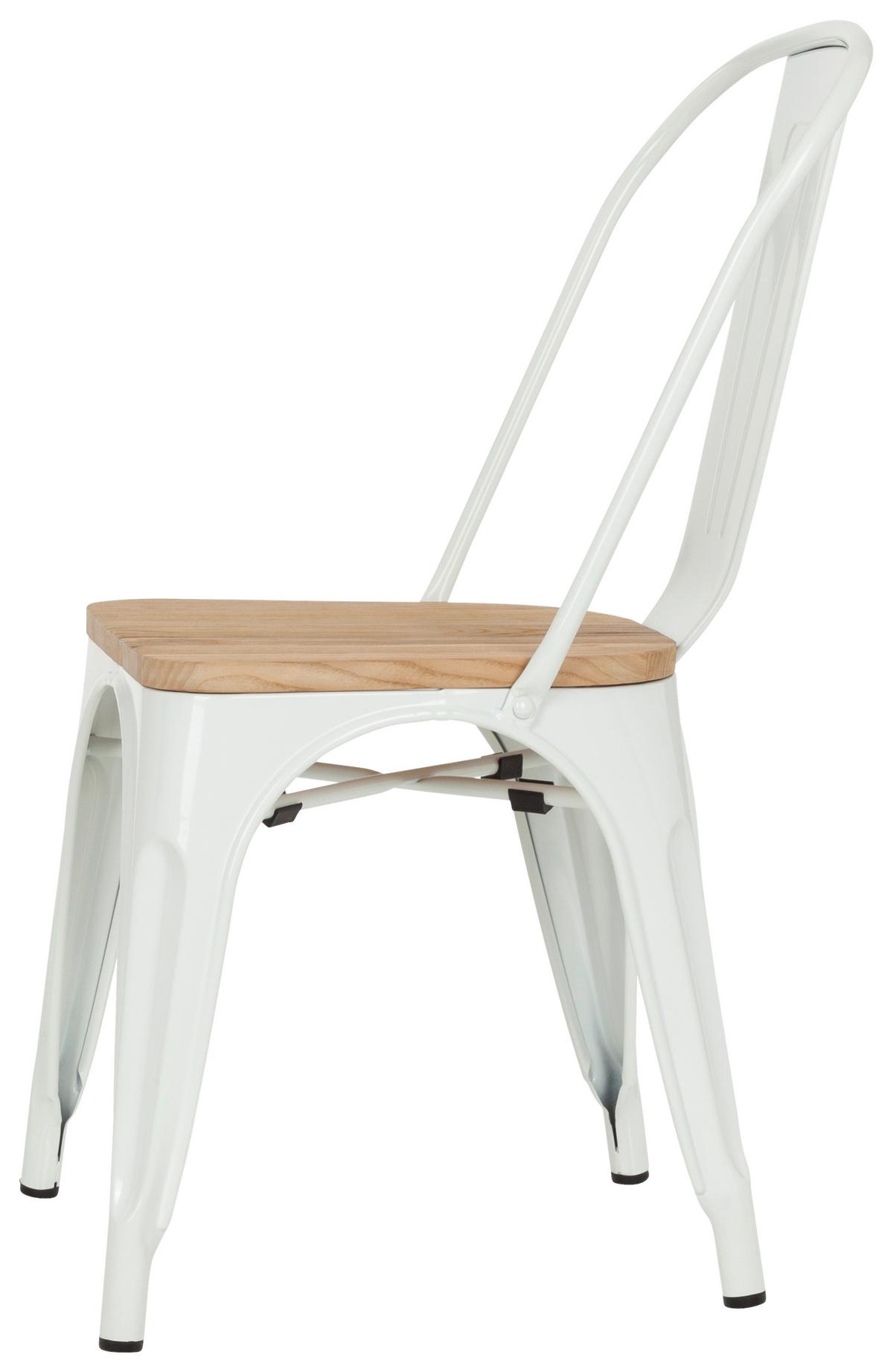 Stol Vantaggio Comfort W, Bela, Brest - bela/temno rjava, Basics, kovina/les (44/84/54cm) - MID.YOU