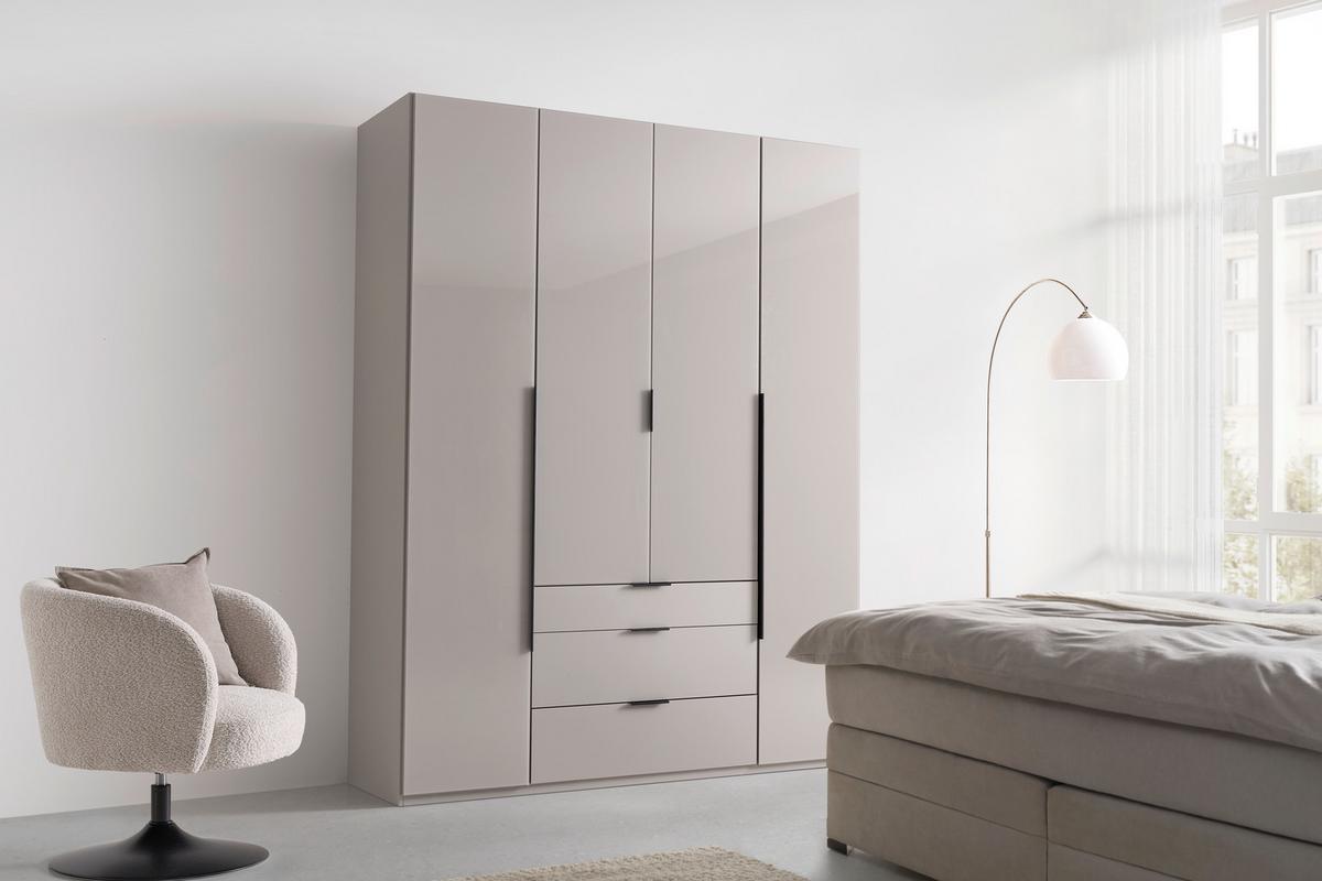 Ormar S Klasičnim Vratima New York - sahara/siva, Konvencionalno, staklo/drvni materijal (180/236/58cm) - Premium Living