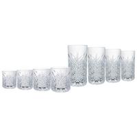 Set Kozarcev Timeless, 8-Delni - prozorno, Basics, steklo - Creatable