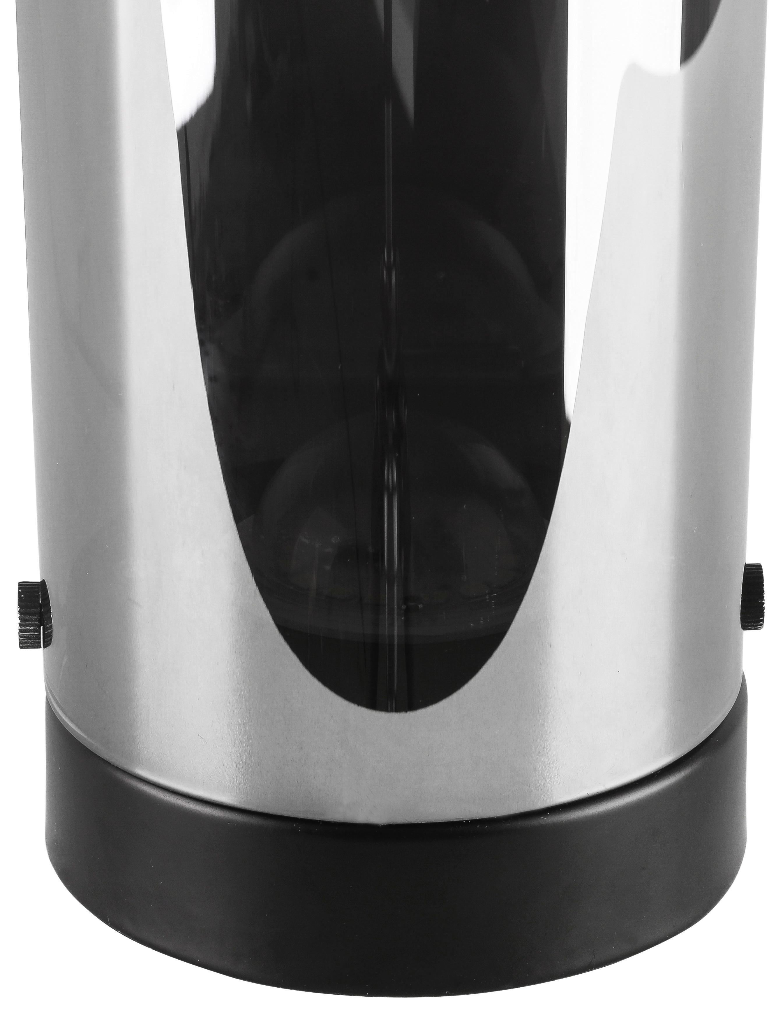 LED-BORDSLAMPA BLOH - kromfärg/svart, Modern, metall/glas (10/20cm) - Mömax