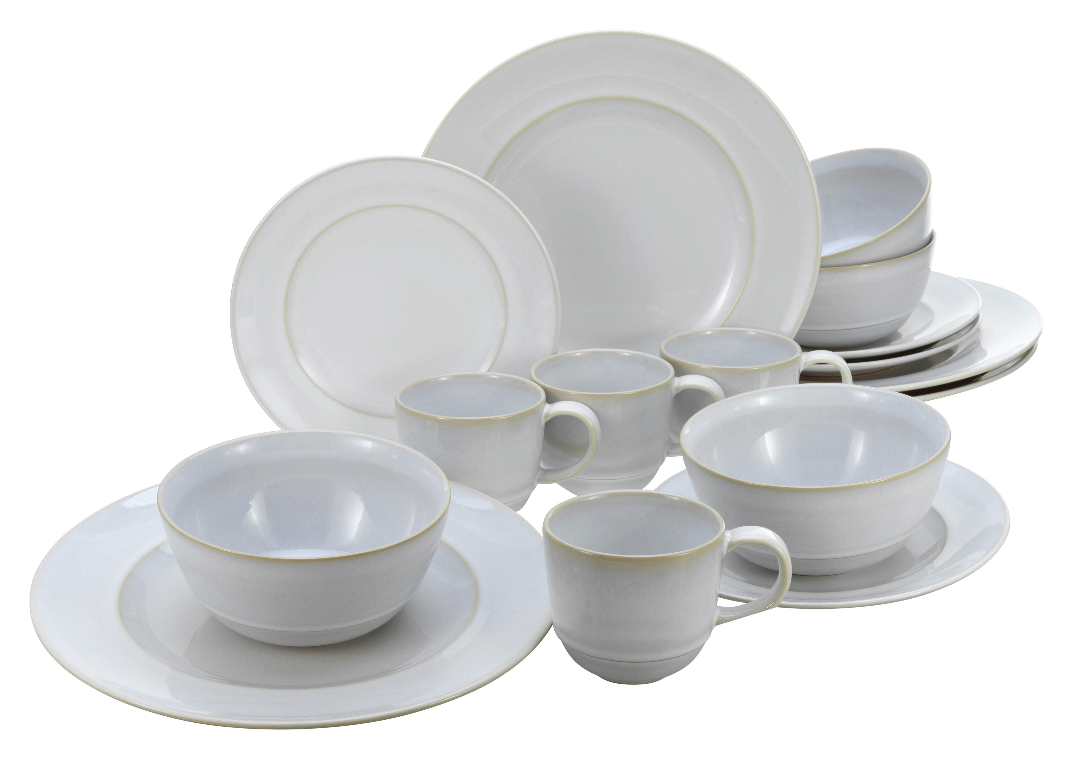 Kombiservice 23669, 16-teilig - Weiß, Basics, Keramik - Creatable