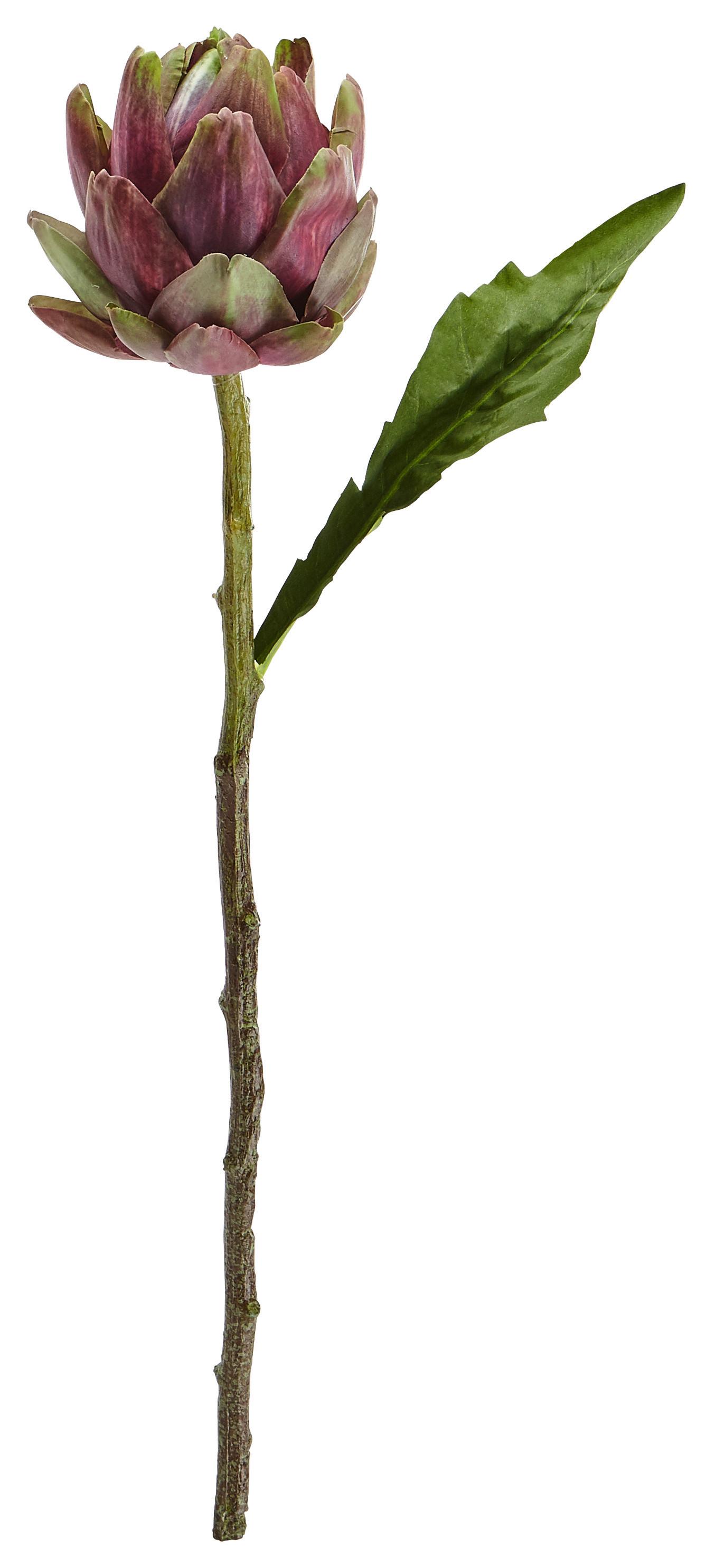 Crenguţă de decor Aura - vânătă, plastic (61cm)