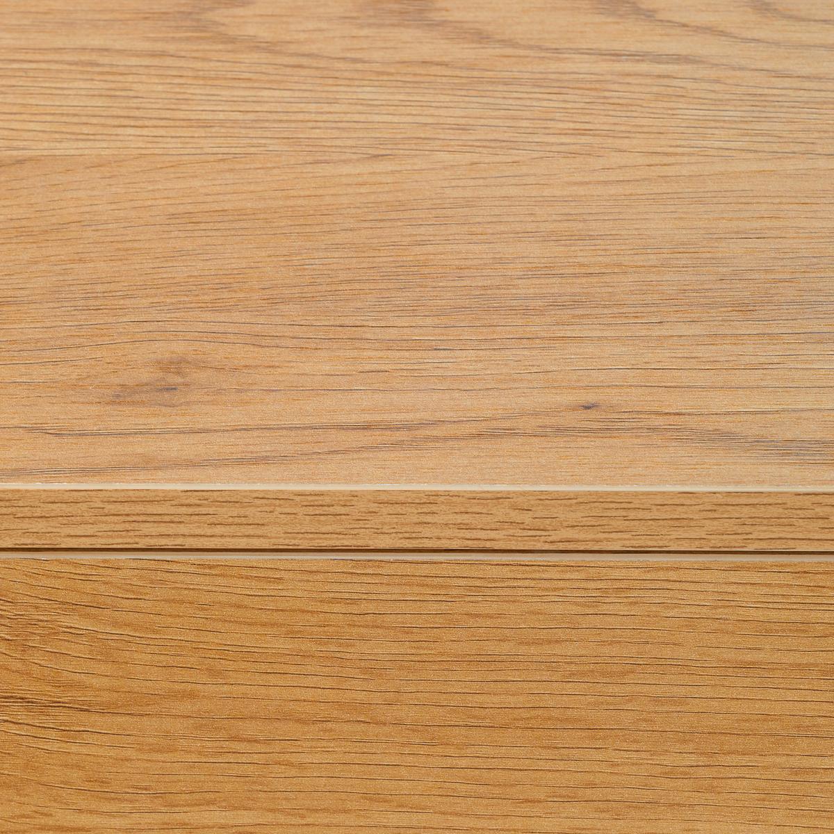 SZAFKA NOCNA AMSTERN S04 OAK - kolor dębowy/czarny, Modern, materiał drewnopochodny/metal (40/55/35cm) - Livetastic