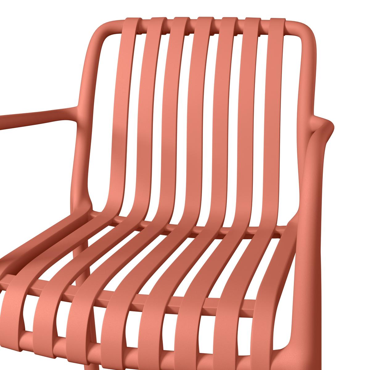 Gartenstuhl Klausi Rot matt - Rot/Schwarz, MODERN, Kunststoff (55/80/57cm) - Mömax