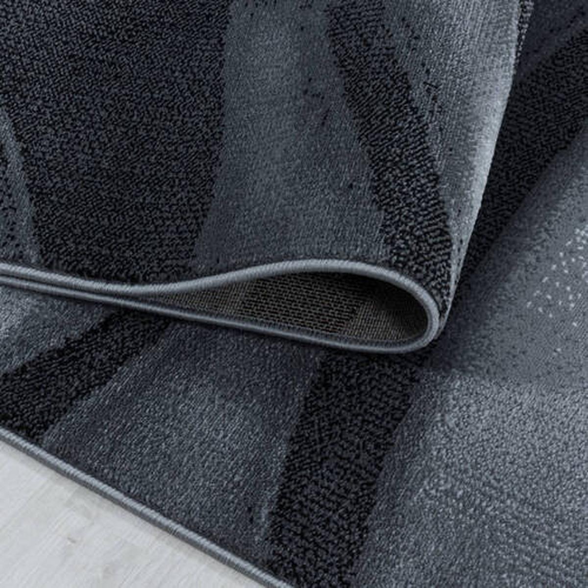 Webteppich Costa Schwarz ca. 160x230cm - Schwarz, Design, Textil (160/230cm)