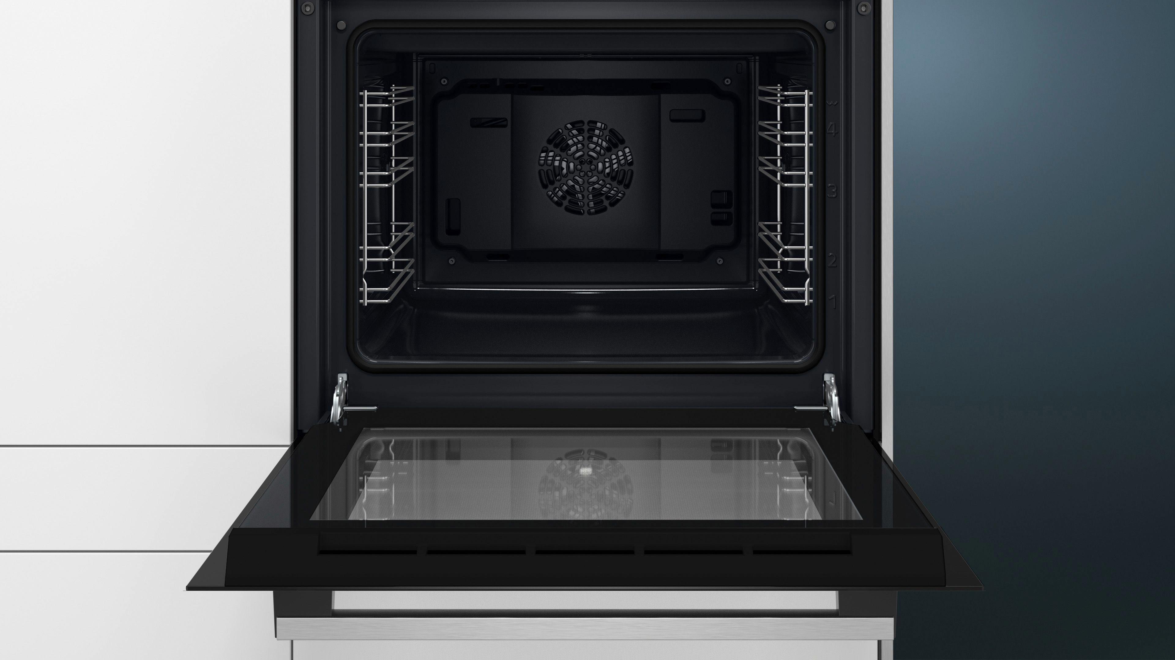 Einbaubackofen HB010FBA0 schwarz/edelstahl - (59,4/59,5/54,8cm) - Siemens