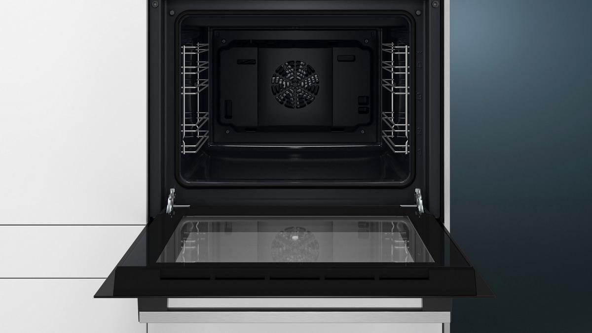 Einbaubackofen HB010FBA0 schwarz/edelstahl - (59,4/59,5/54,8cm) - Siemens