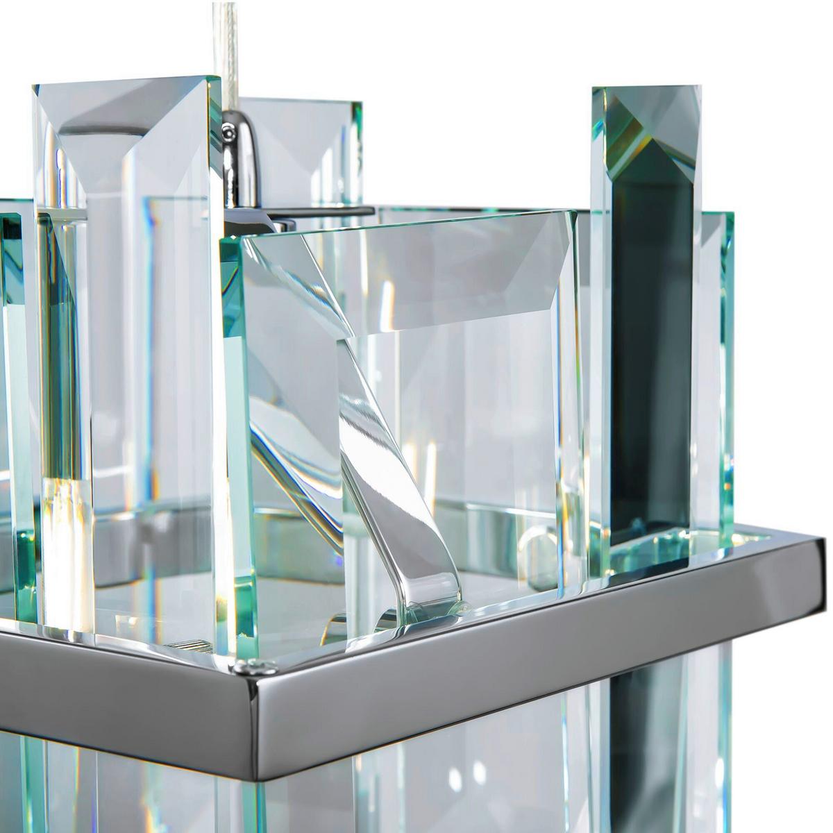 Pendelleuchte Cerezo Chromfarben max. 40 Watt - Chromfarben/Transparent, Trend, Glas/Metall (21/24cm) - MAYTONI