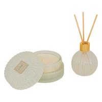 Set Mirisna Sveća I Difuzer Gift - bela, Osnovno (8,1/4,9cm)