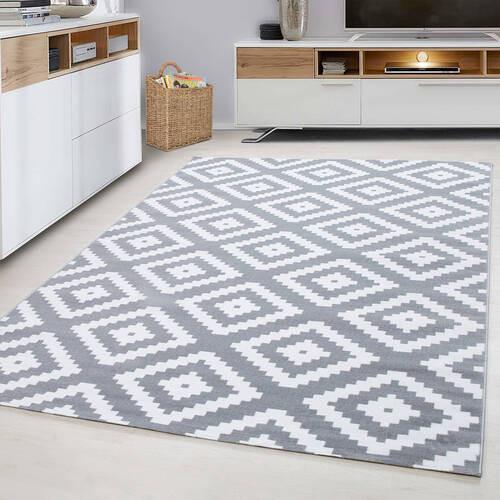 Webteppich Plus Grau ca. 140x200cm - Grau, Basics, Textil (140/200cm) - Novel