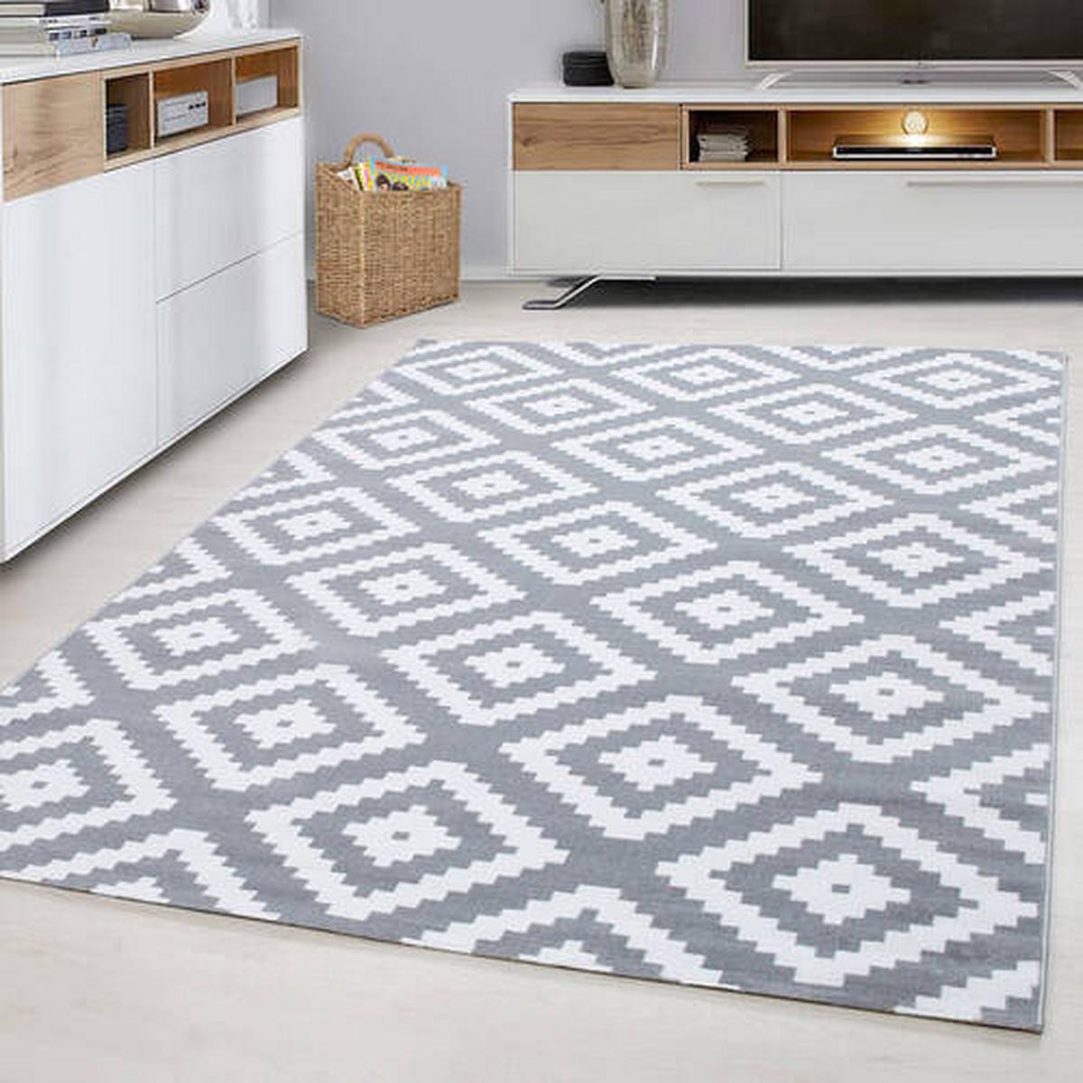 Webteppich Plus Grau ca. 140x200cm - Grau, Basics, Textil (140/200cm) - Novel
