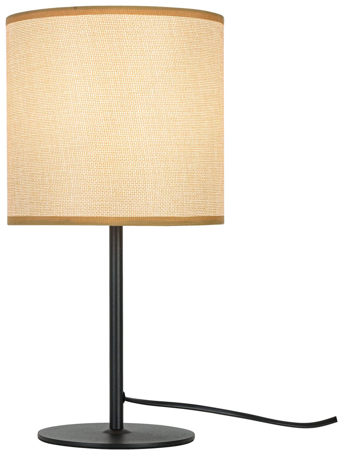 Veioză Zimt - culoare natur/negru, Konventionell, plastic/materiale naturale (18/34cm) - Mömax