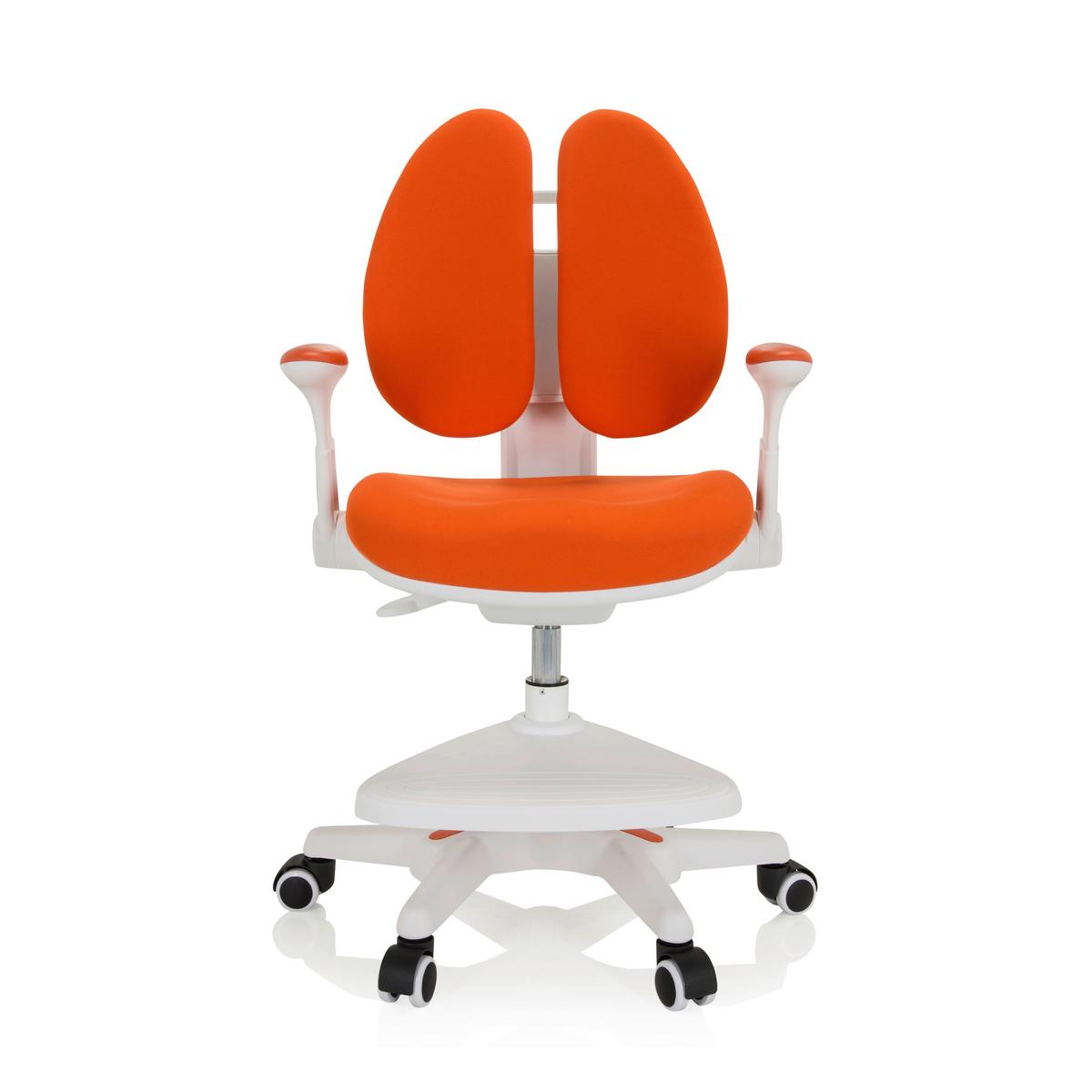 Otroški Vrtljivi Stol Kid Wing, Oranžna - bela/oranžna, Moderno, umetna masa/tekstil (56/88/52cm) - MID.YOU