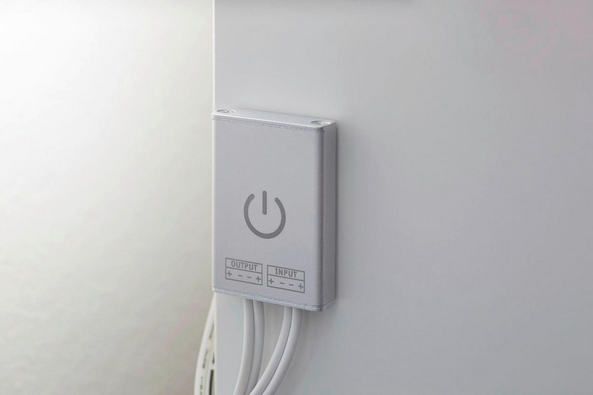 LED-Strip MaxLED Touch Switch Silberfarben max. 144 Watt - Silberfarben, Basics, Metall (4,3/0,85cm) - Paulmann