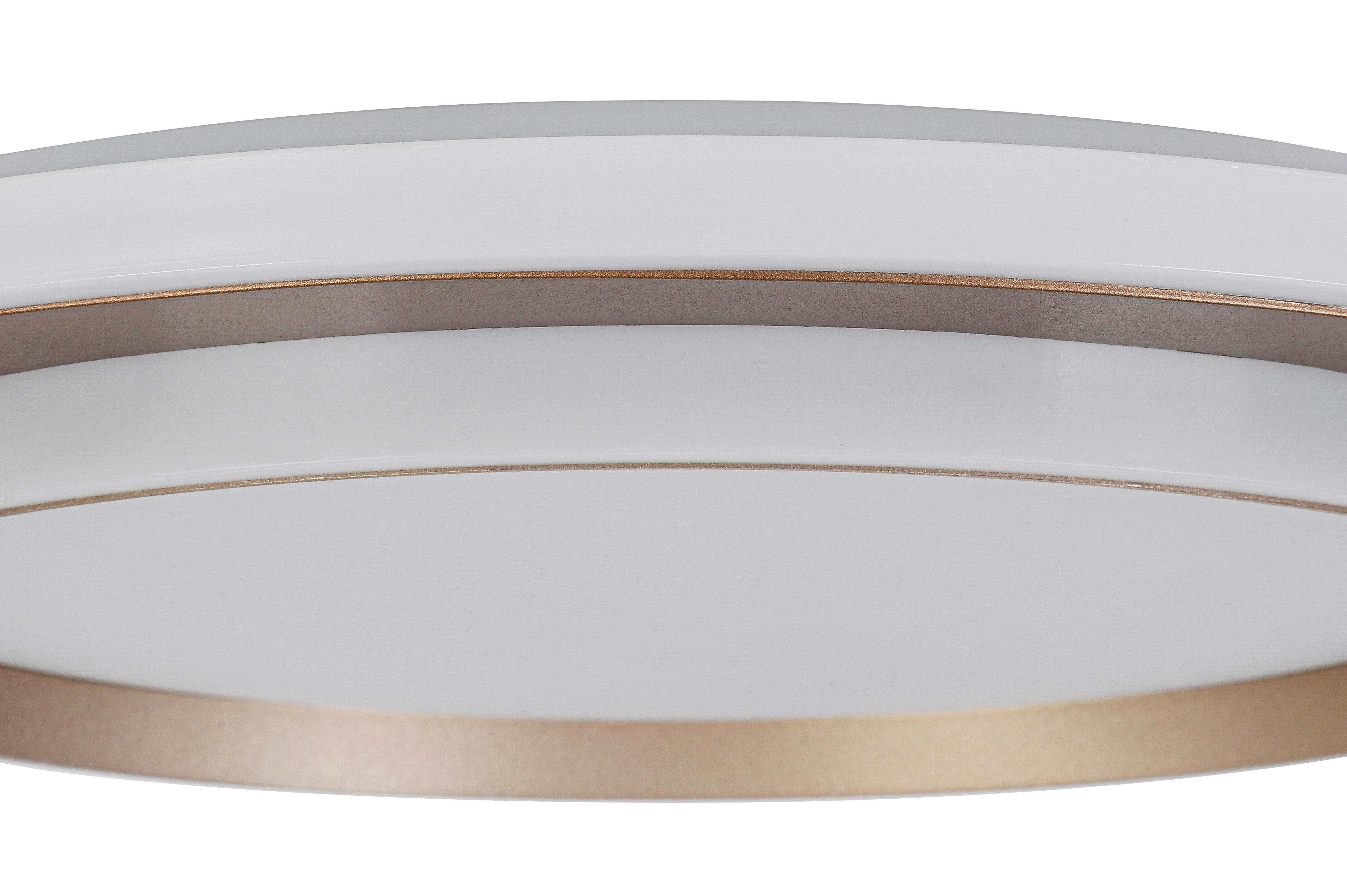 LED-TAKLAMPA PROL - vit/cappuccino, Modern, metall/plast (46/46/5cm) - Mömax