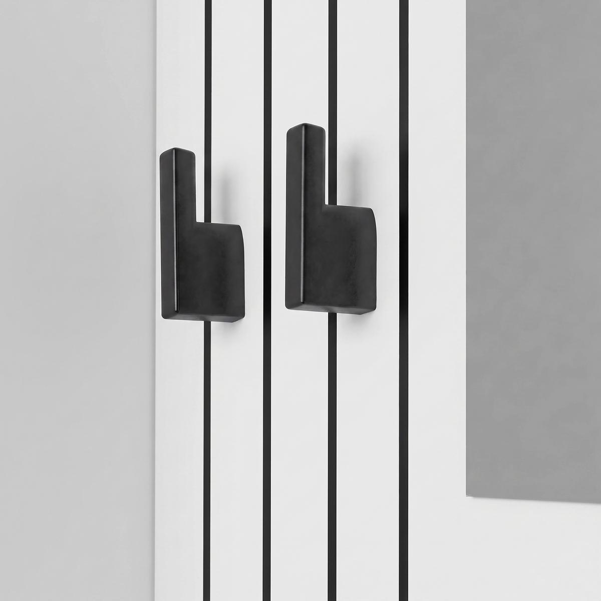 Ansamblu De Hol Charlie - alb, Konventionell, material pe bază de lemn (60/180/37cm) - Modern Living