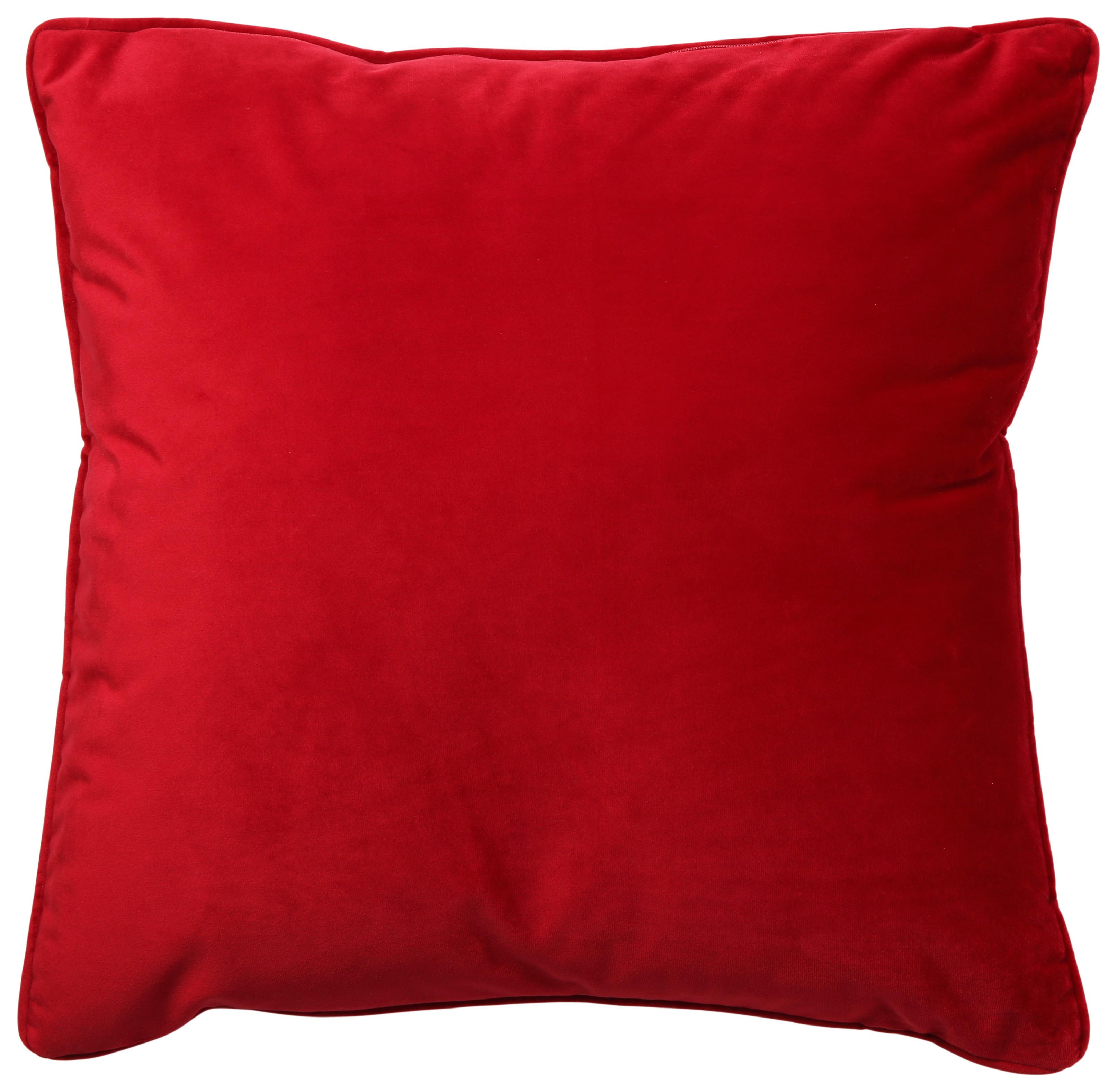 Zierkissen Viola in Rot ca. 45x45cm - Rot, Konventionell, Textil (45/45cm) - Premium Living