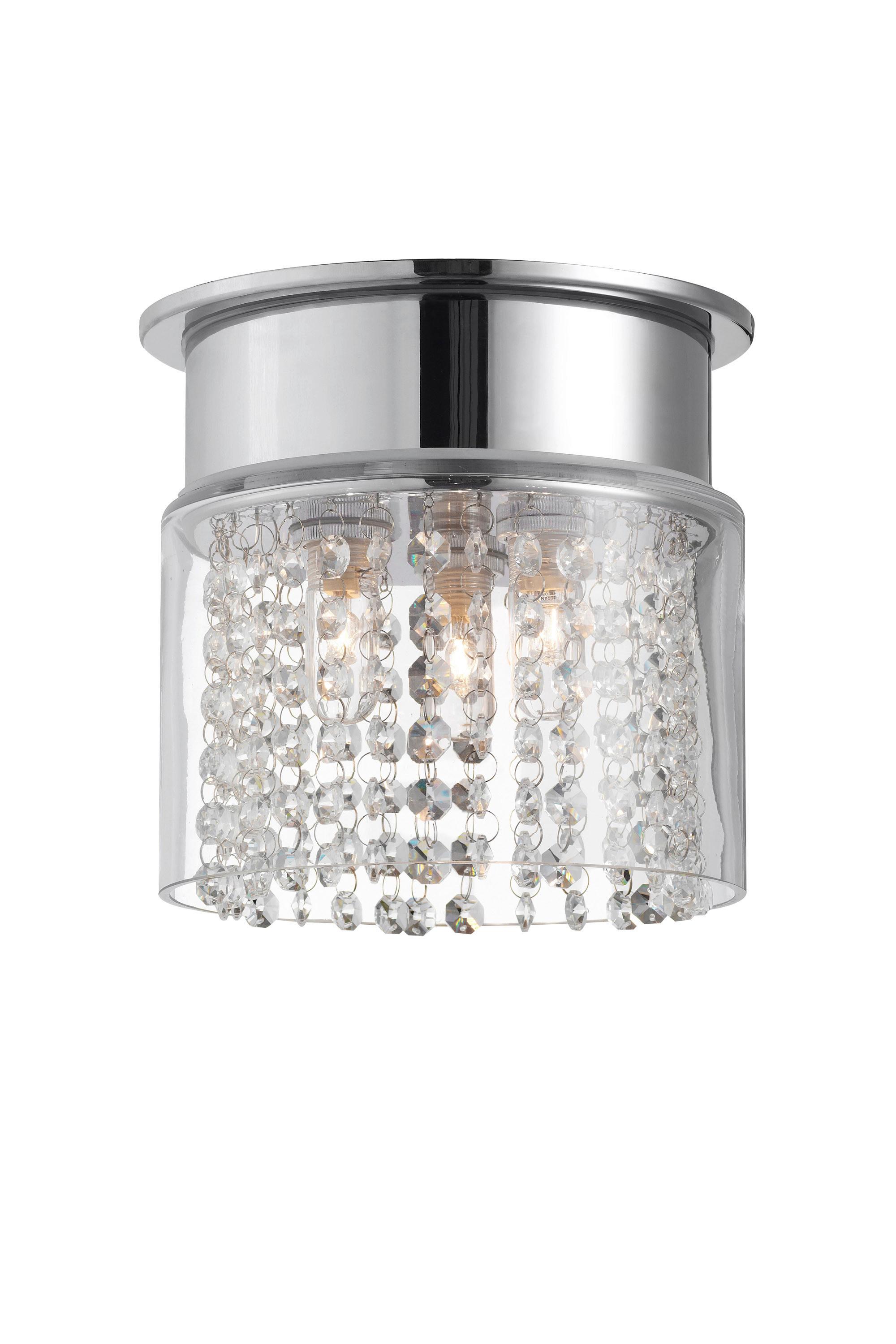 Deckenleuchte Lyse max. 40 Watt - Chromfarben/Transparent, Basics (21/21/20cm) - Markslöjd