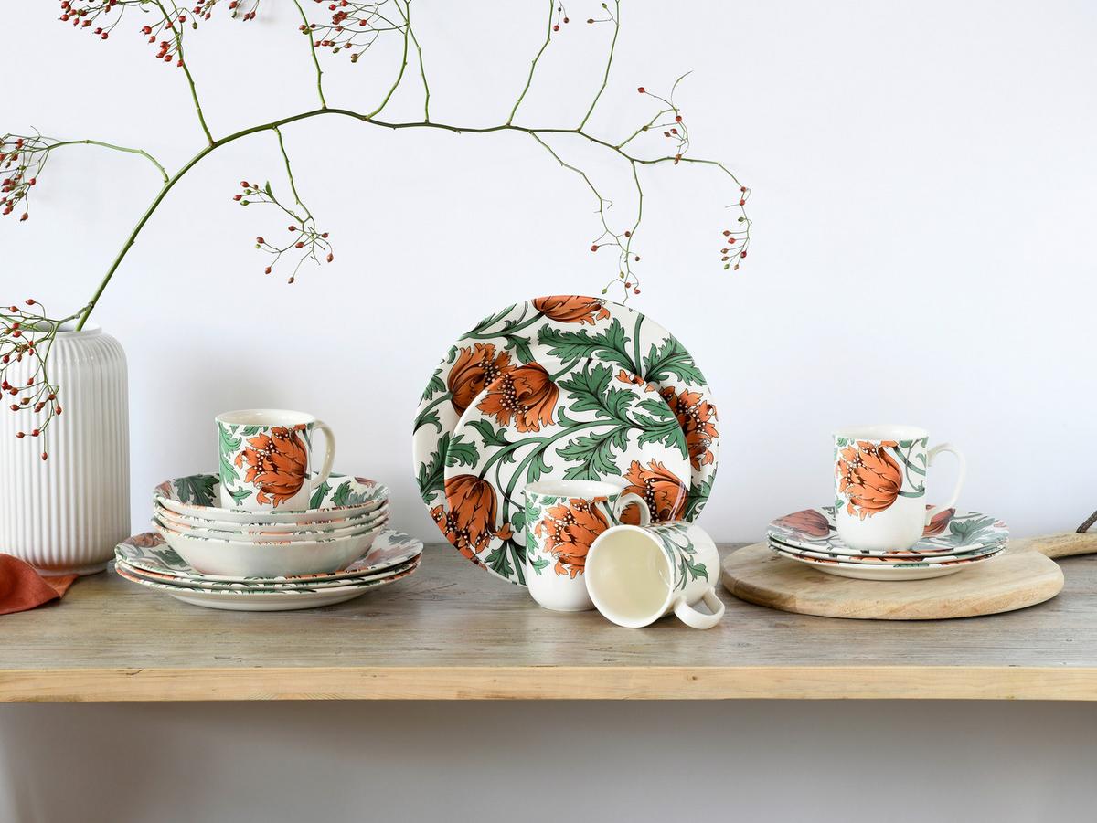 Kombinirani Servis Florentina, 16-Delni - večbarvno, Basics, keramika - Creatable