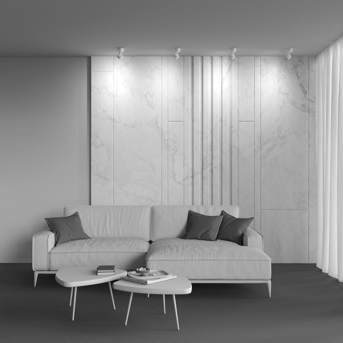 Deckenleuchte Onda Weiß max. 12 Watt - Weiß, Basics, Metall (8,5/8/8,5cm) - MAYTONI