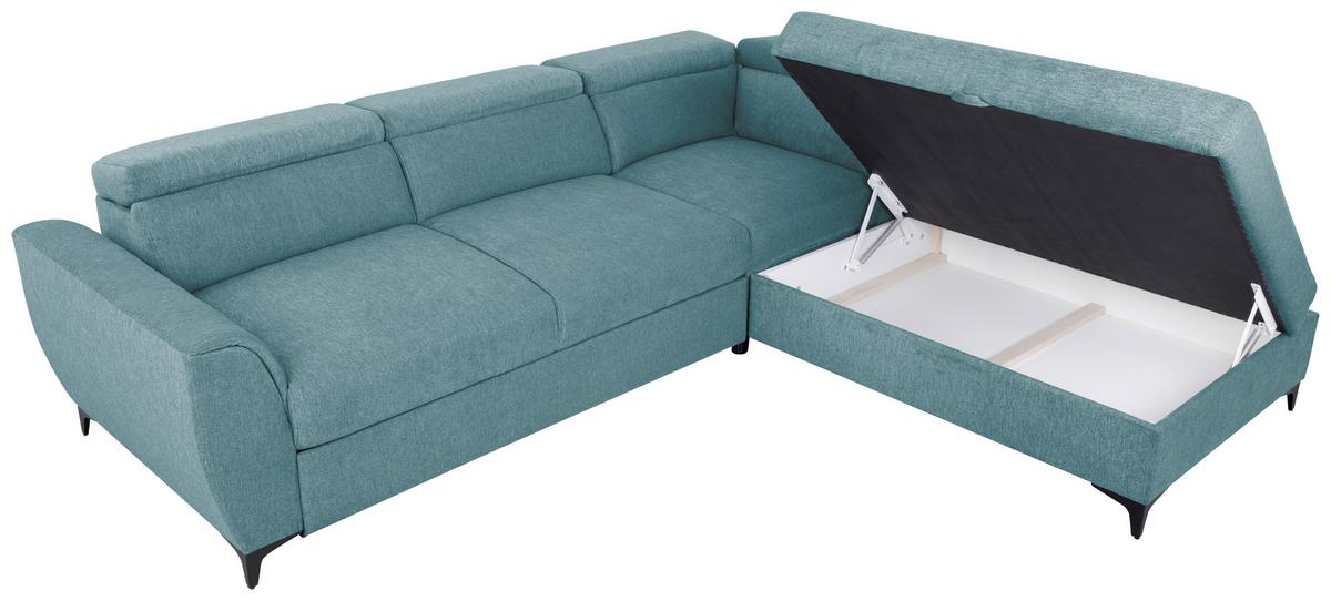 COLțAR LAPIS - petrol, Konventionell, textil (255/217cm) - Modern Living