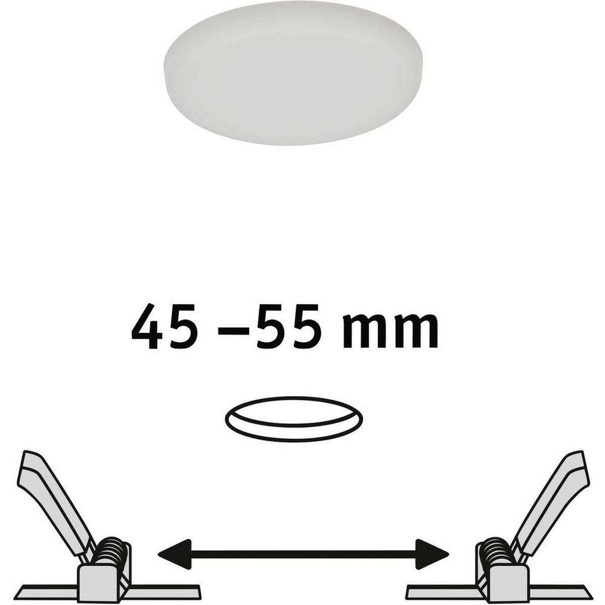 LED-Deckenleuchte Veluna Varifit in Weiß max. 1x4,5W - Weiß, Basics, Kunststoff (7,5/1cm) - Paulmann