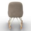 GUNGSTOL FÖR BARN LUNA - beige/bokfärgad, Modern, metall/trä (47/69/60cm) - Bessagi Kids
