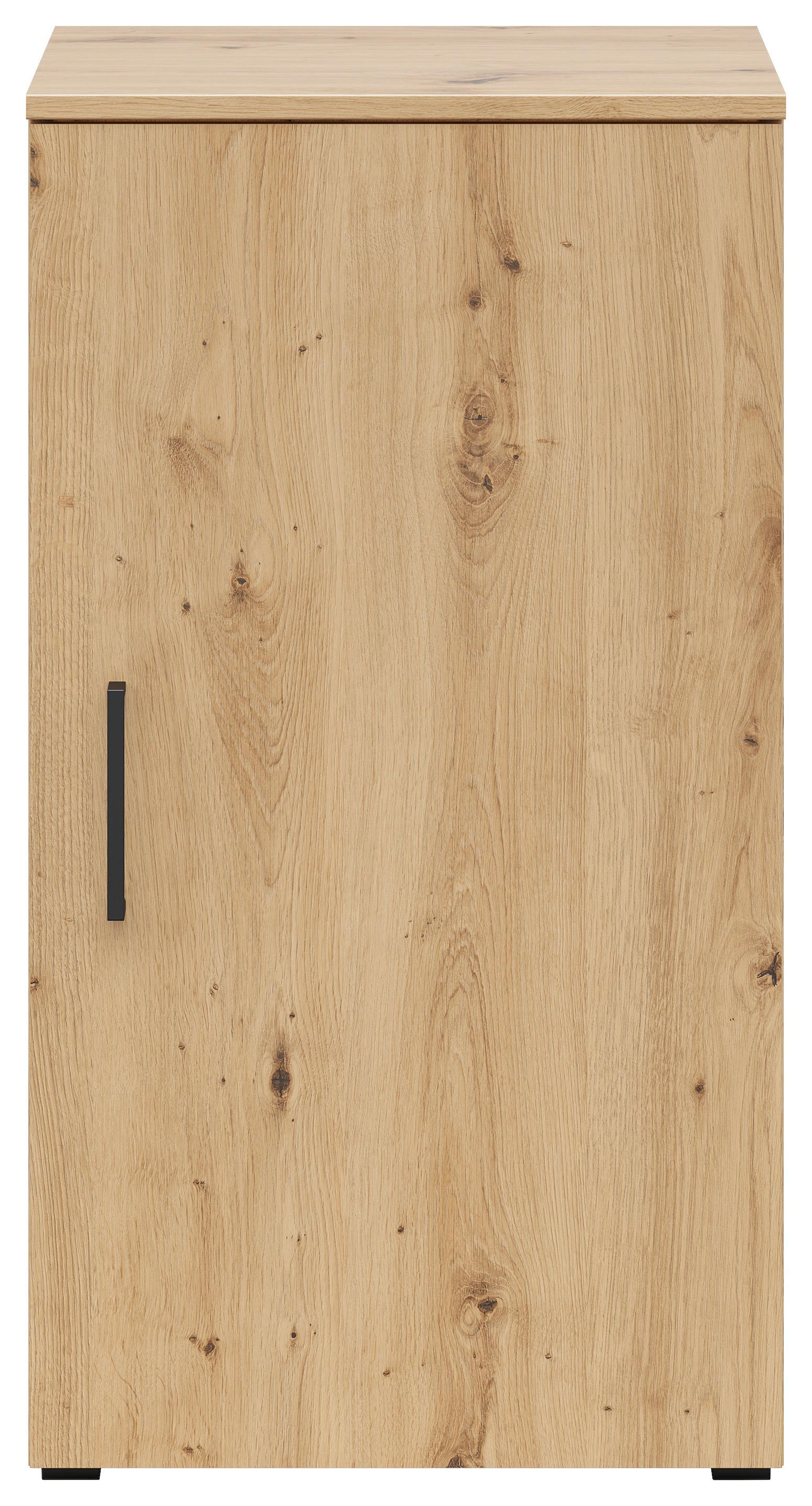 Kommode Multistauraum Eiche Artisan - Anthrazit/Schwarz, Modern, Holzwerkstoff/Kunststoff (45/83/40cm) - Premium Living