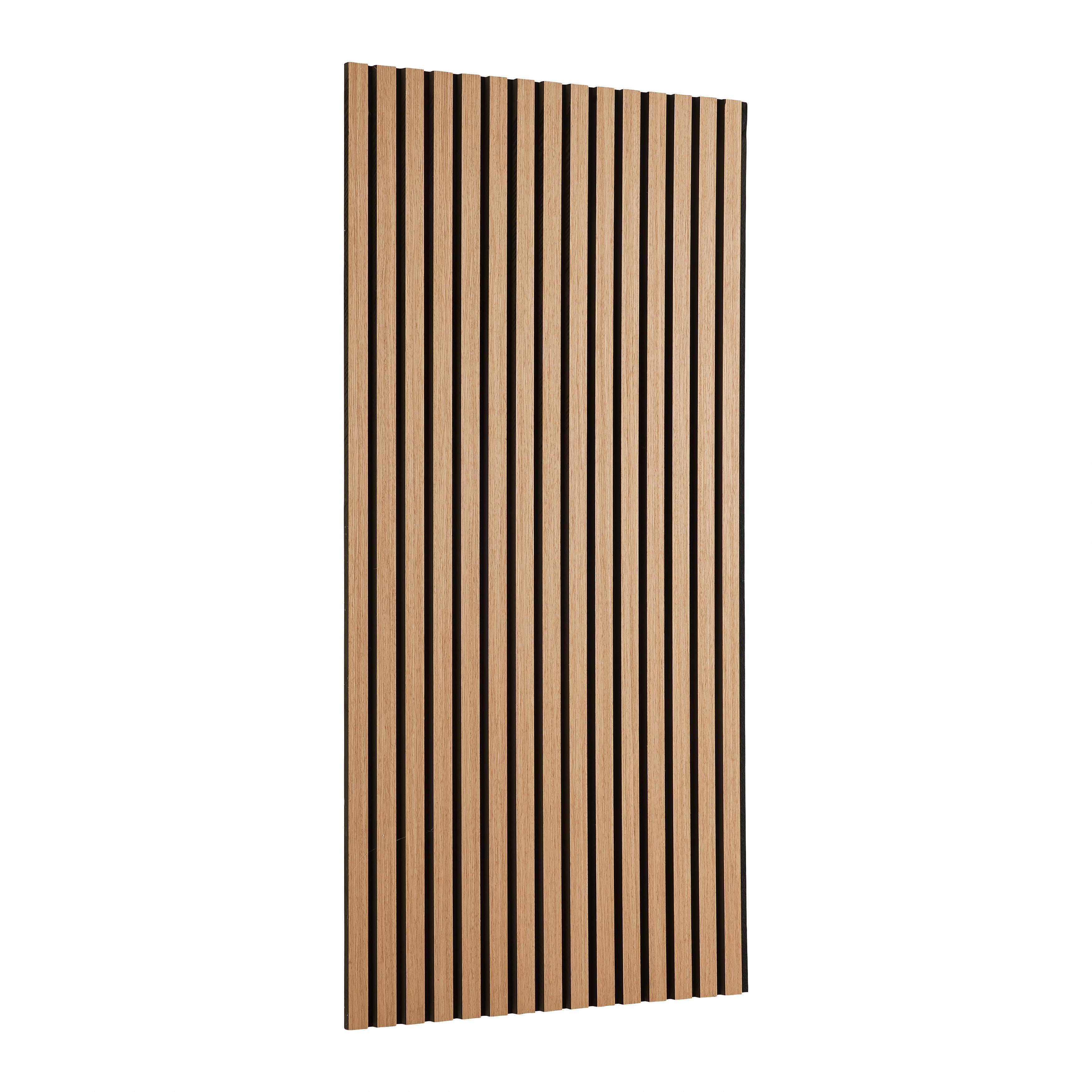 AKUSTIKPANEL GRACE 2ER-SET -SB- - svart/ekfärgad, Modern, trämaterial/trä (60,5/120/2,2cm) - Mömax