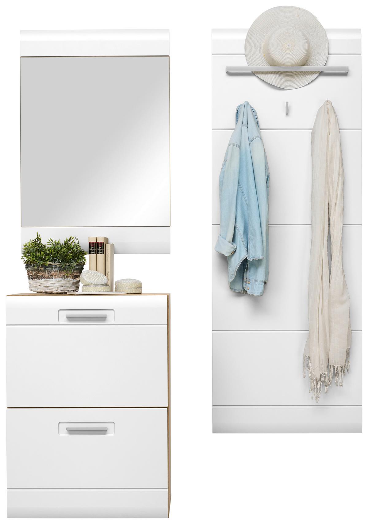 Ogledalo Auris, Bela, 60 X 90 Cm - bela, Moderno (60/90/2cm) - Mömax