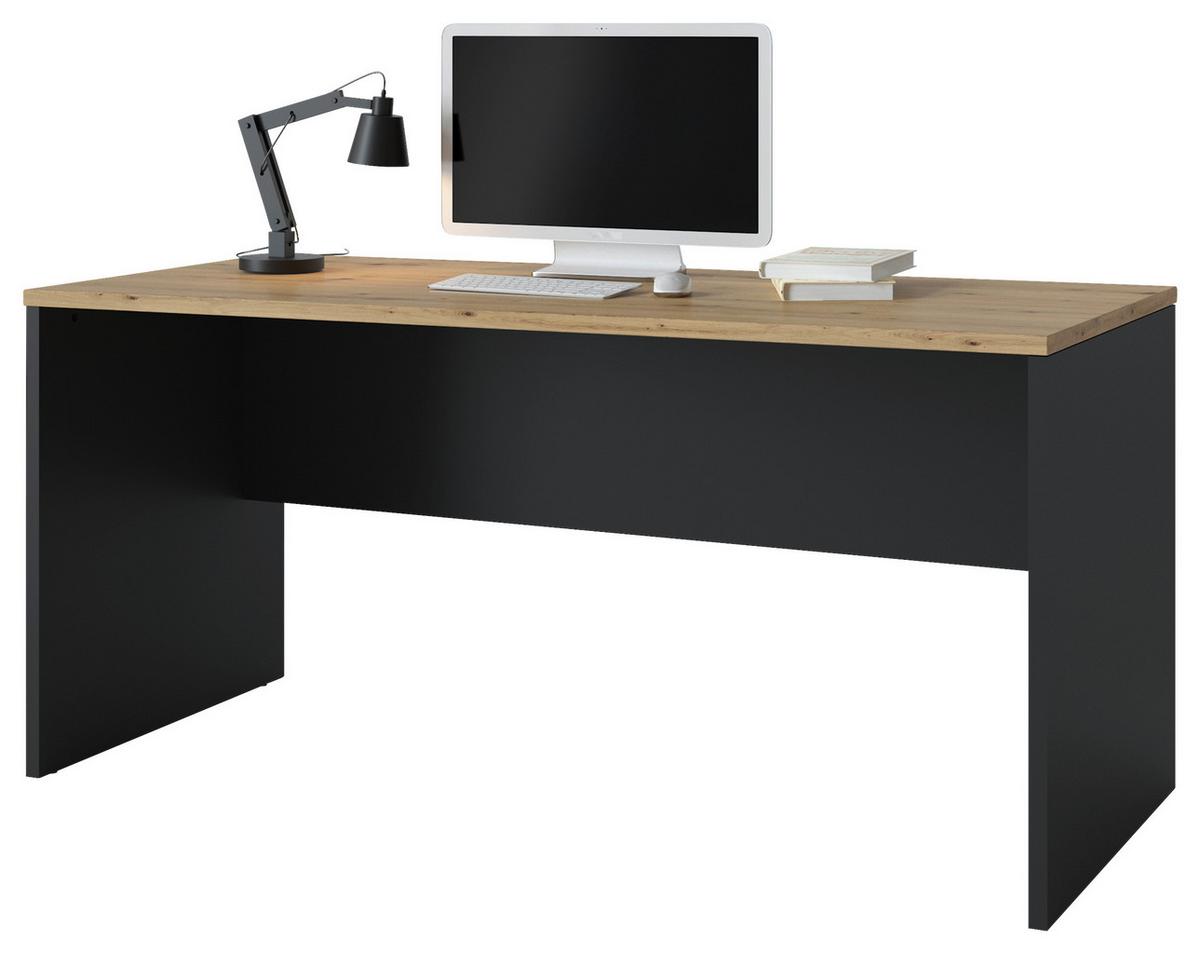 Pisalna Miza Turino, Antracit, Barva Hrasta - antracit/hrast artisan, Trend, leseni material (160/75,5/70cm)