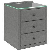 Nachtkästchen Universal Grau - Grau, KONVENTIONELL, Holzwerkstoff/Kunststoff (48/68/45,5cm) - Premium Living