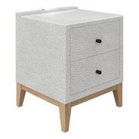 NOPTIERĂ SMILE - argintiu, Konventionell, sticlă/lemn (49/58,5/46cm) - Premium Living
