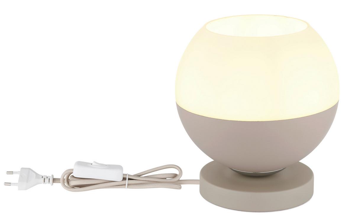 Veioză Ragusa - alb/bej, Design, sticlă/metal (20/21cm) - Globo