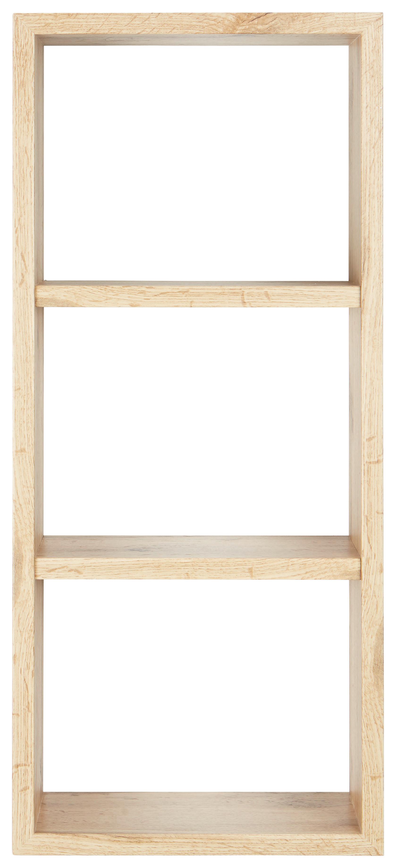 Stenska Polica Tristano - barve hrasta, Moderno, valovita lepenka (70/30/15,5cm) - Mömax