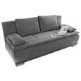 Sofa mit Schlaffunktion in Dunkelgrau 'Luigi LUX.3DL' - Dunkelgrau/Silberfarben, MODERN, Holzwerkstoff/Kunststoff (208/93/105cm) - Livetastic Sofa mit Schlaffunktion in Dunkelgrau 'Luigi LUX.3DL' - Dunkelgrau/Silberfarben, MODERN, Holzwerkstoff/Kunststoff (208/93/105cm) - Livetastic