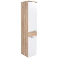 Visoka Omara Mindi, Bela, Hrast - barve hrasta/bela, Konvencionalno, kovina/umetna masa (40,2/184,8/34,1cm) - Mömax