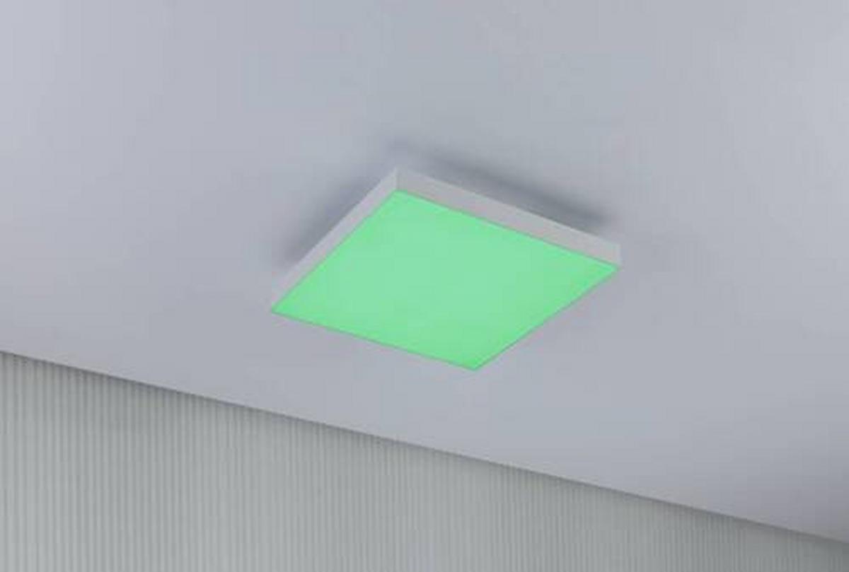 LED-Paneel Verlora Rainbow in Weiß max. 13,2 Watt - Weiß, Basics, Metall (29,5/29,5cm) - Paulmann