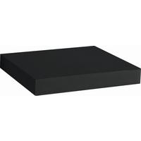 Poliță de perete Simple - negru, Modern, material pe bază de lemn (23,5/3,8/23,5cm) - Modern Living