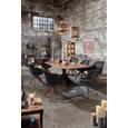 Weinregal Naturfarben - Naturfarben, LIFESTYLE, Holz/Metall (49/70/12,5cm) - Premium Living