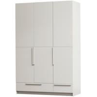 Garderobenschrank Pure Hellgrau - Hellgrau, Design, Holz (142/215/60cm) - Livetastic