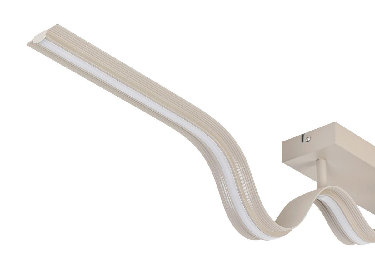 LAMPA SUFITOWA BEATRIX - kolor piaskowy, Trend, tworzywo sztuczne/metal (100/8/20,5cm) - Collet's Monde