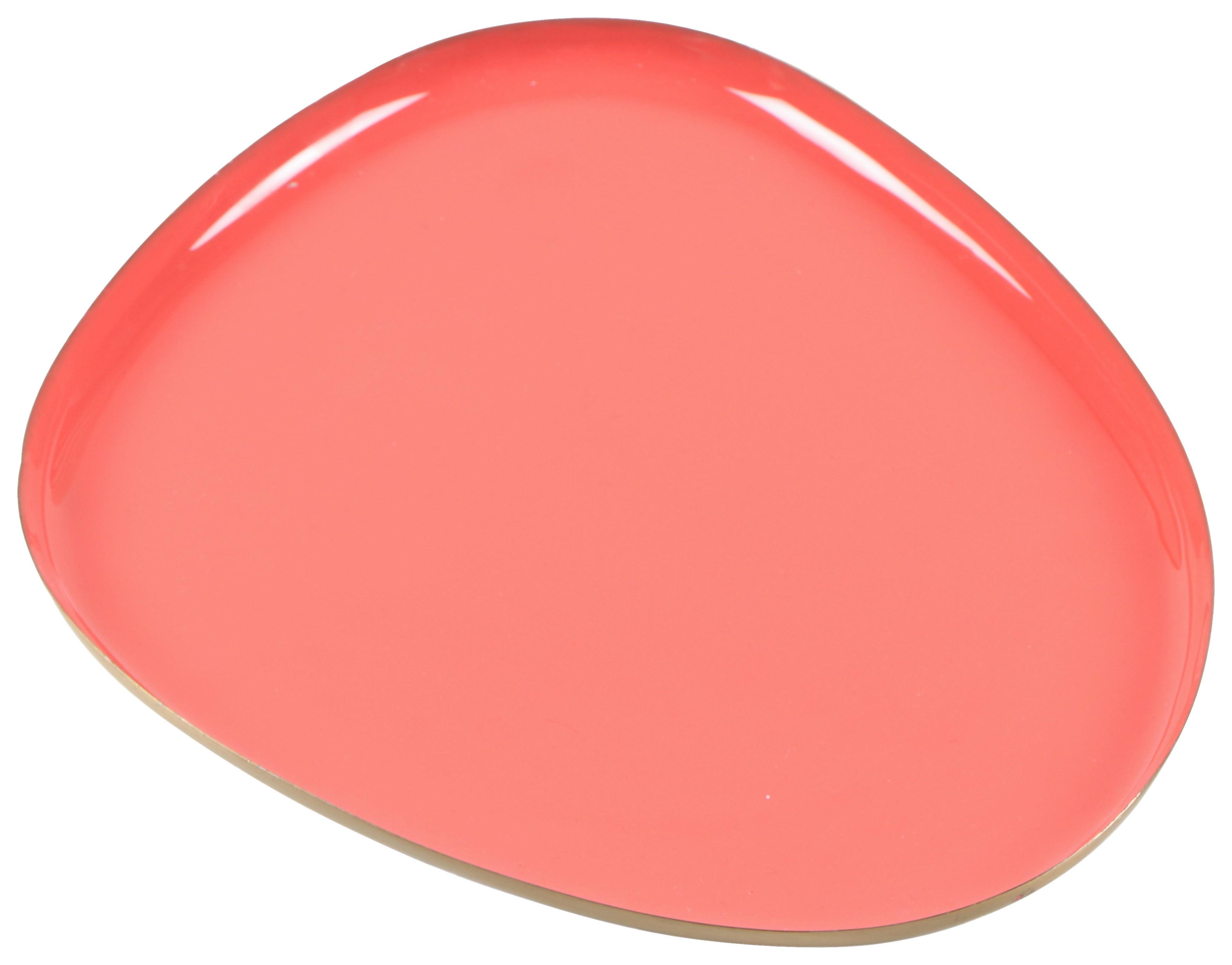 Dekotablett Windy Pink - Pink, Metall (19/22,5cm) - Mömax
