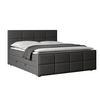 Boxspringbett Oslo ca. 180x200 cm Anthrazit - Anthrazit/Schwarz, MODERN, Karton/Holzwerkstoff (180/200cm) - MID.YOU