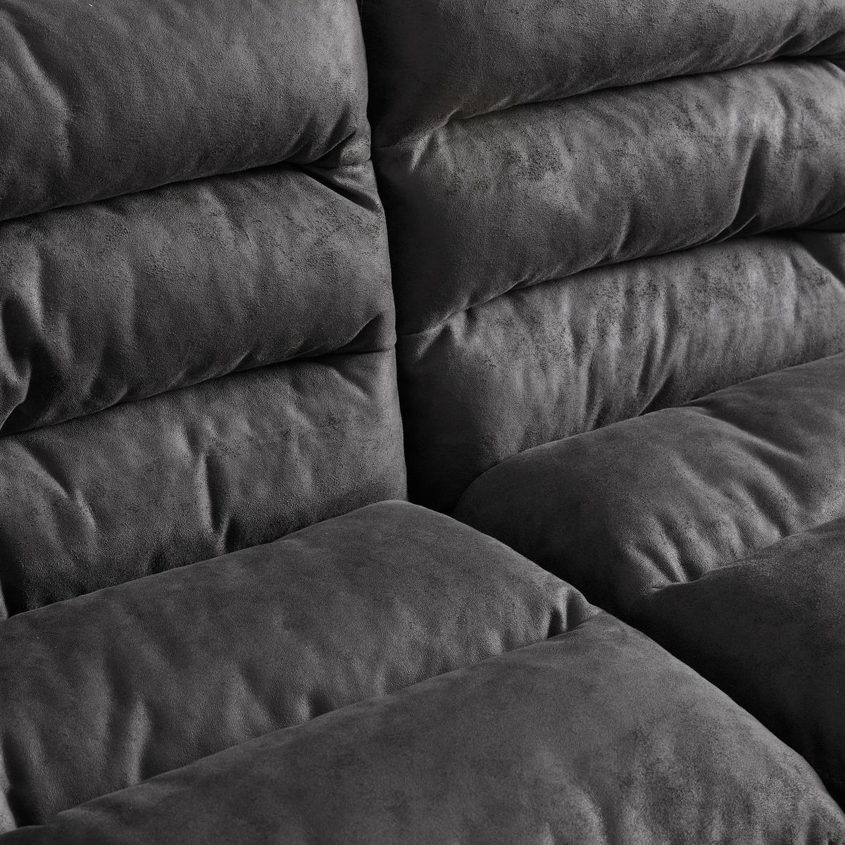 Klupa Kona - tamno siva/crna, Moderno, drvo/metal (135/180cm) - Bessagi Home