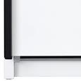 Dulap Cu Uși Culisante Toledo - alb/negru, Modern, sticlă/compozit lemnos (240/210/60cm)